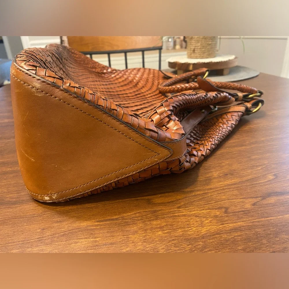 Cole Haan Genevieve Woven Leather Handbag - Picture 8 of 11